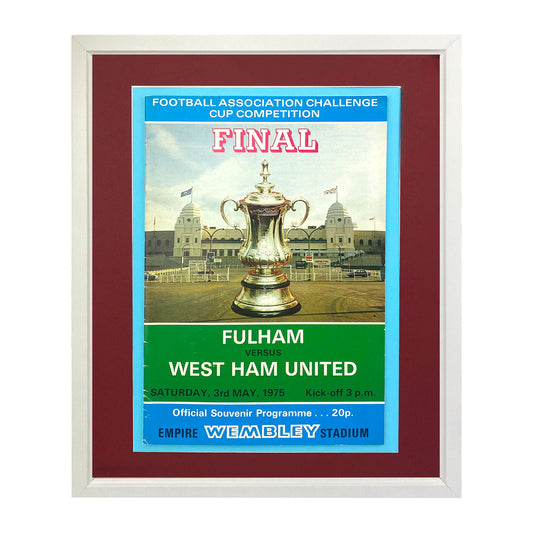 1975 FA Cup Final Framed Programme