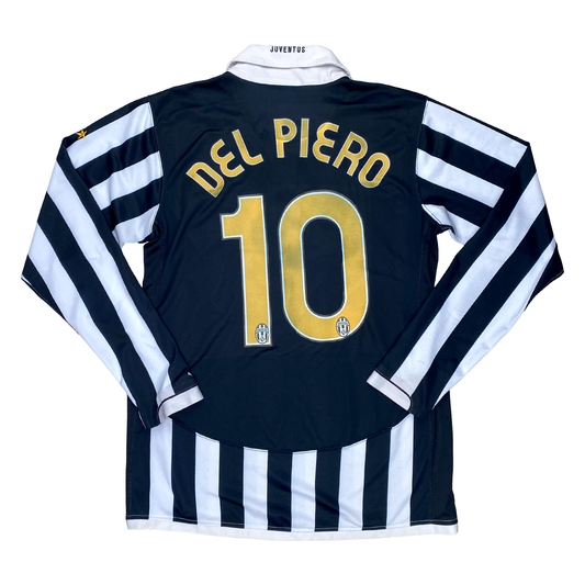 Juventus Home Long-Sleeve Shirt - Del Piero 10 (2006-07) | Large