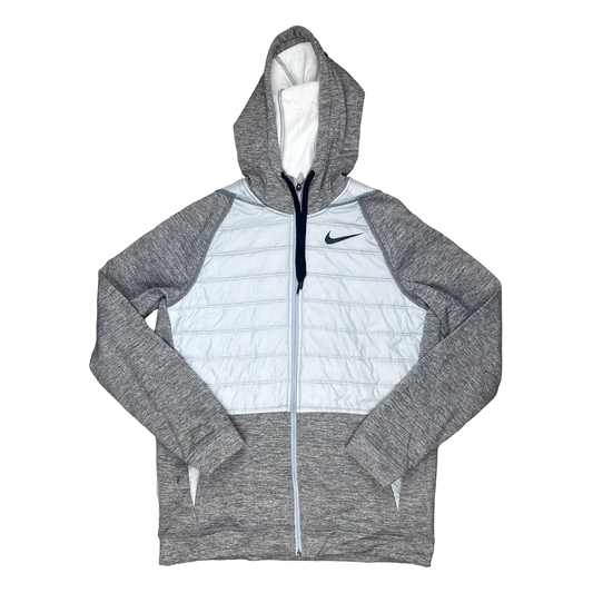 Nike Grey Thermal Zip-Up Jacket | Medium