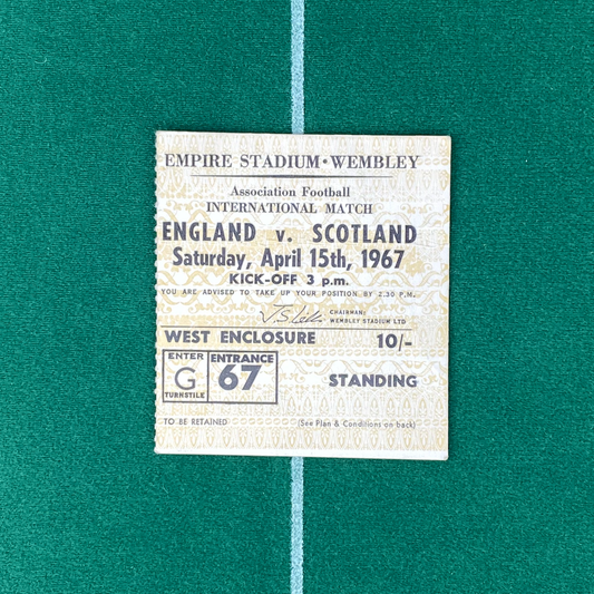 England vs Scotland Ticket (15 April, 1967)