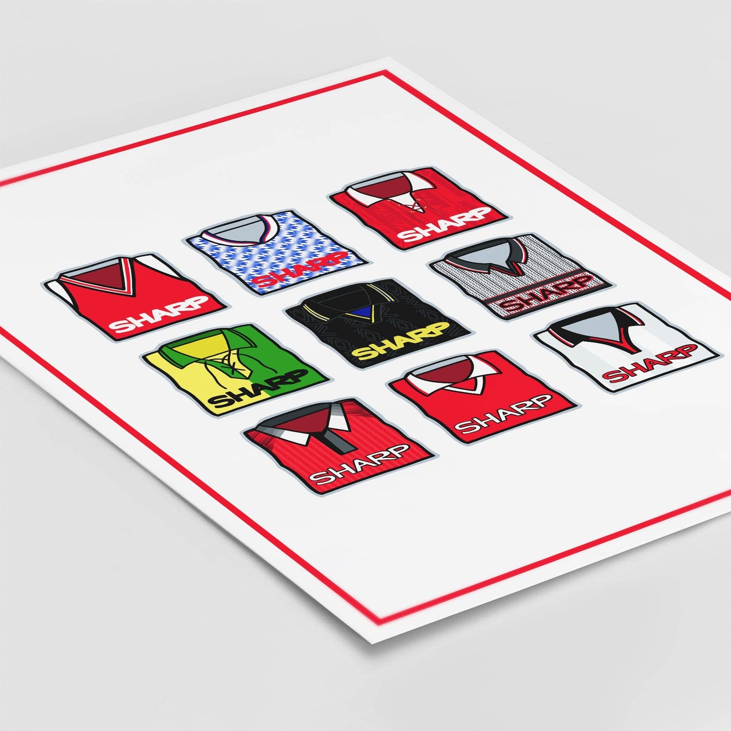 Manchester Utd Shirts Through the Years