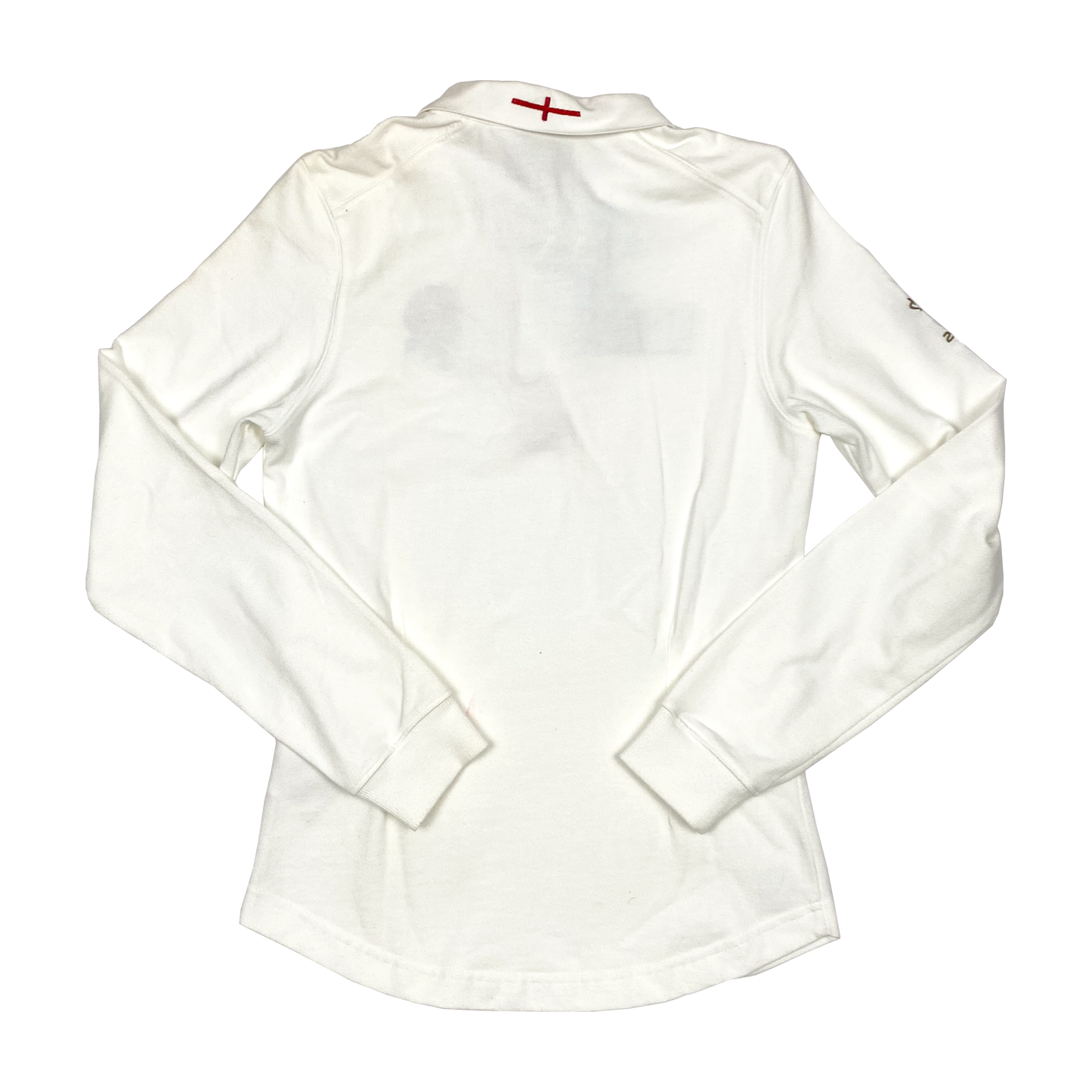 England White Long Sleeve Polo Shirt | Women's Small