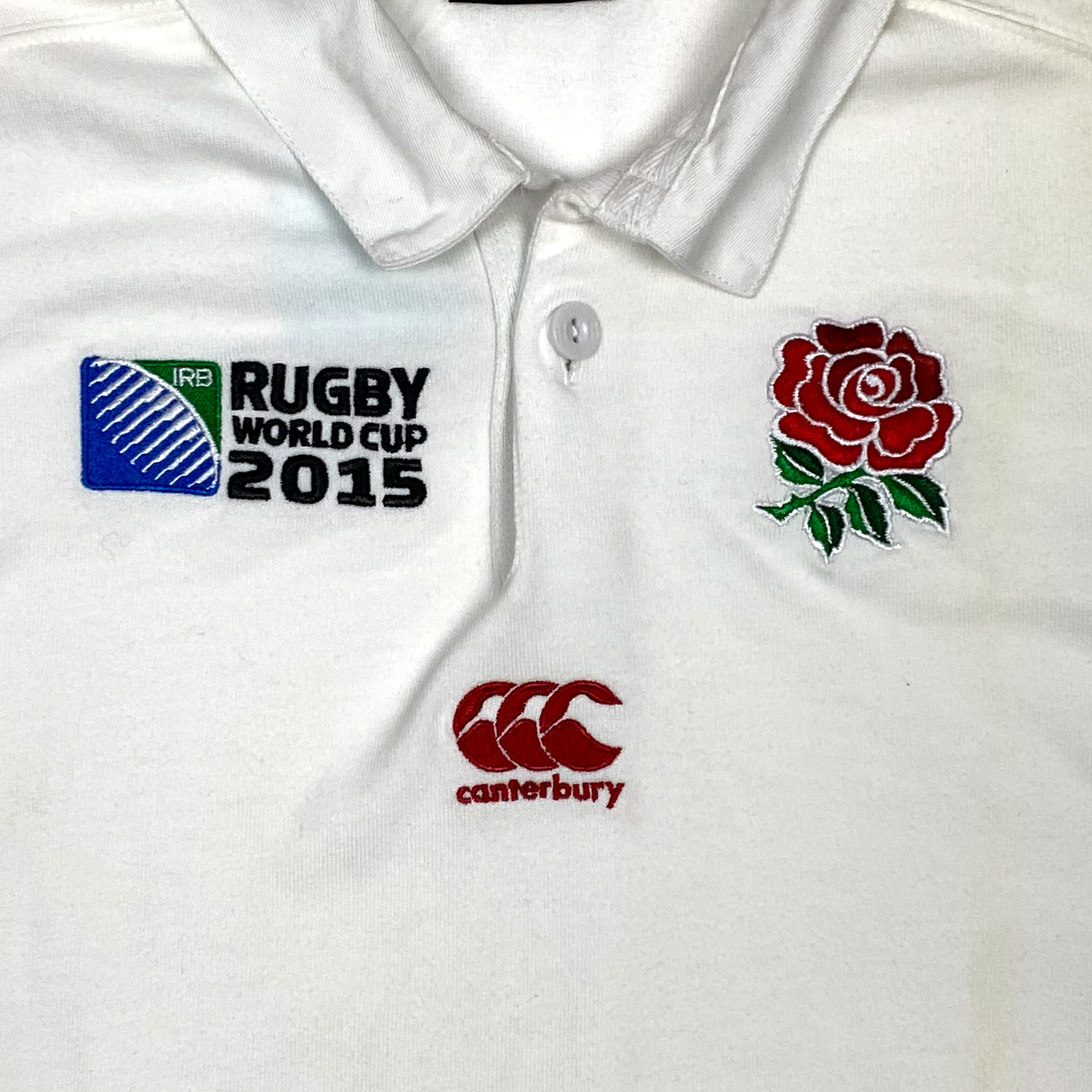 England White Long Sleeve Polo Shirt | Women's Small