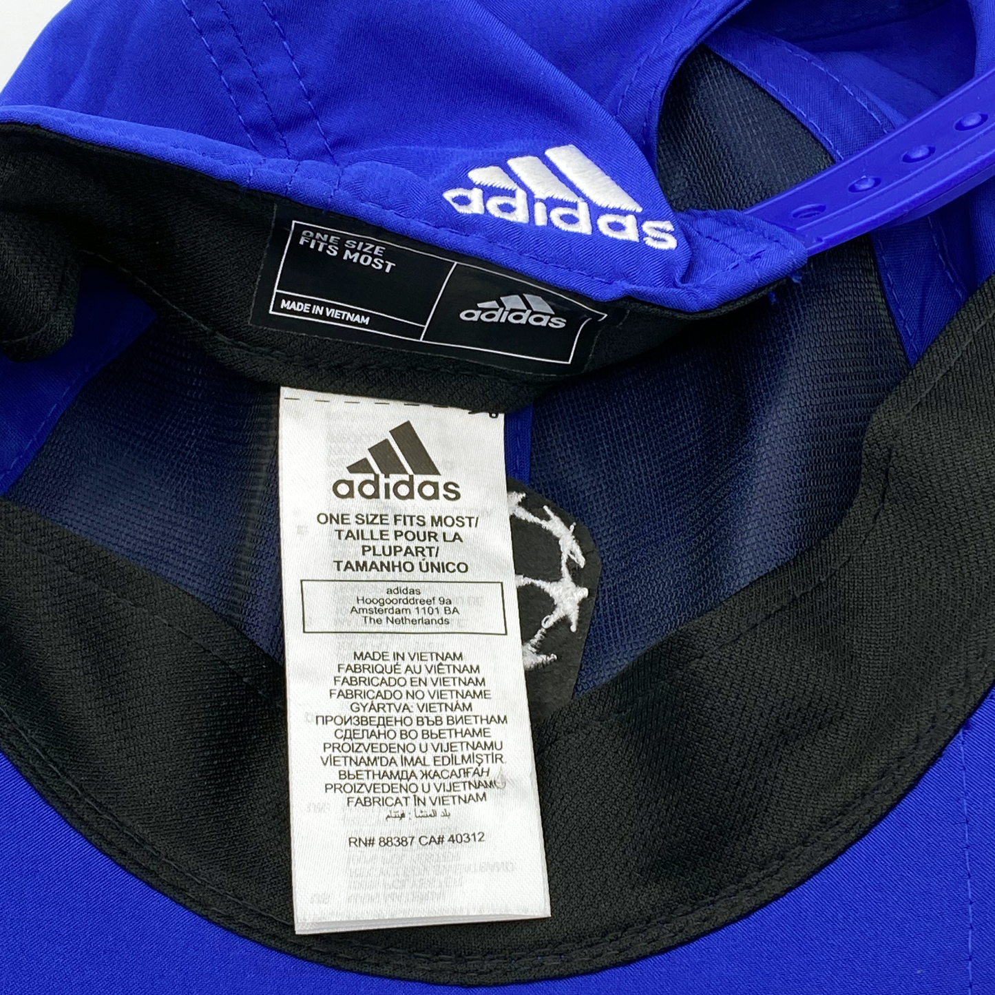 Blue adidas Champions League Cup