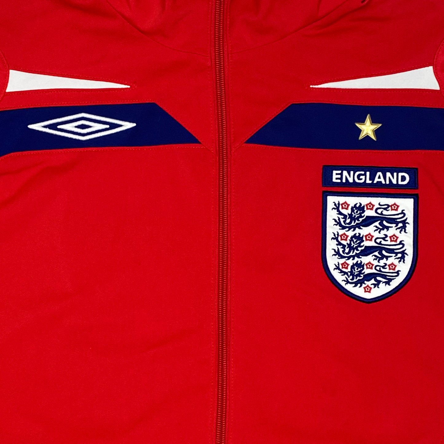 Red England Training Jacket (2007) | Medium