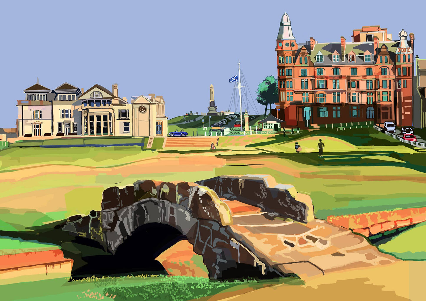 St Andrews Golf Course, Scotland Art Print