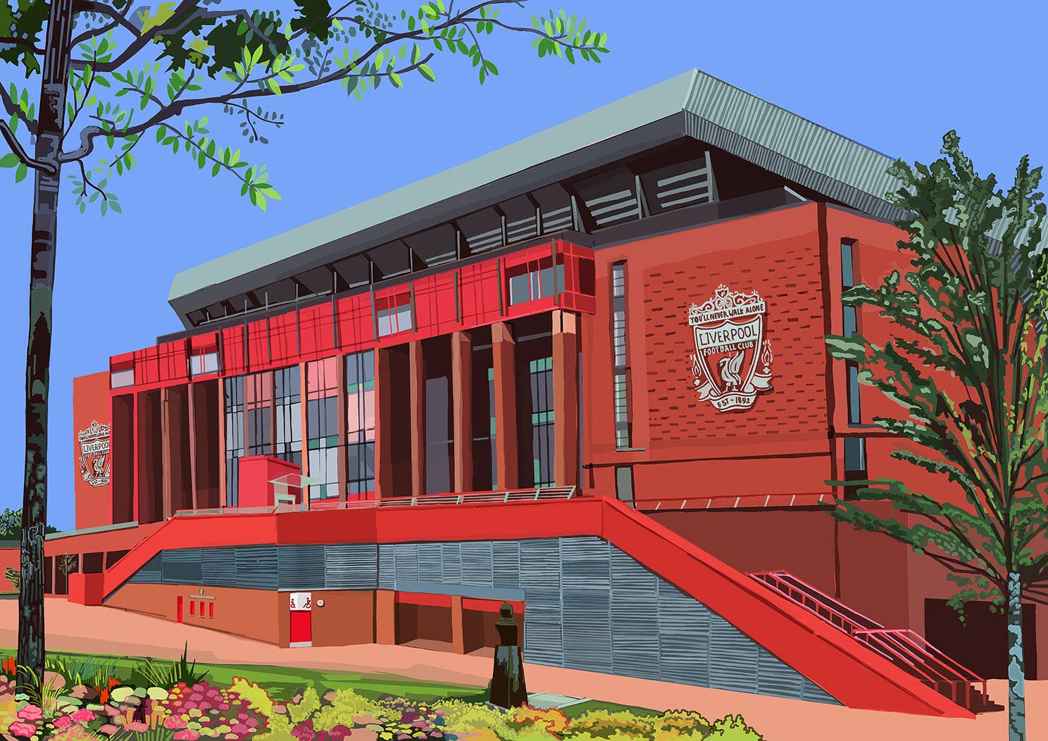 Anfield Stadium Art Print (Framed)