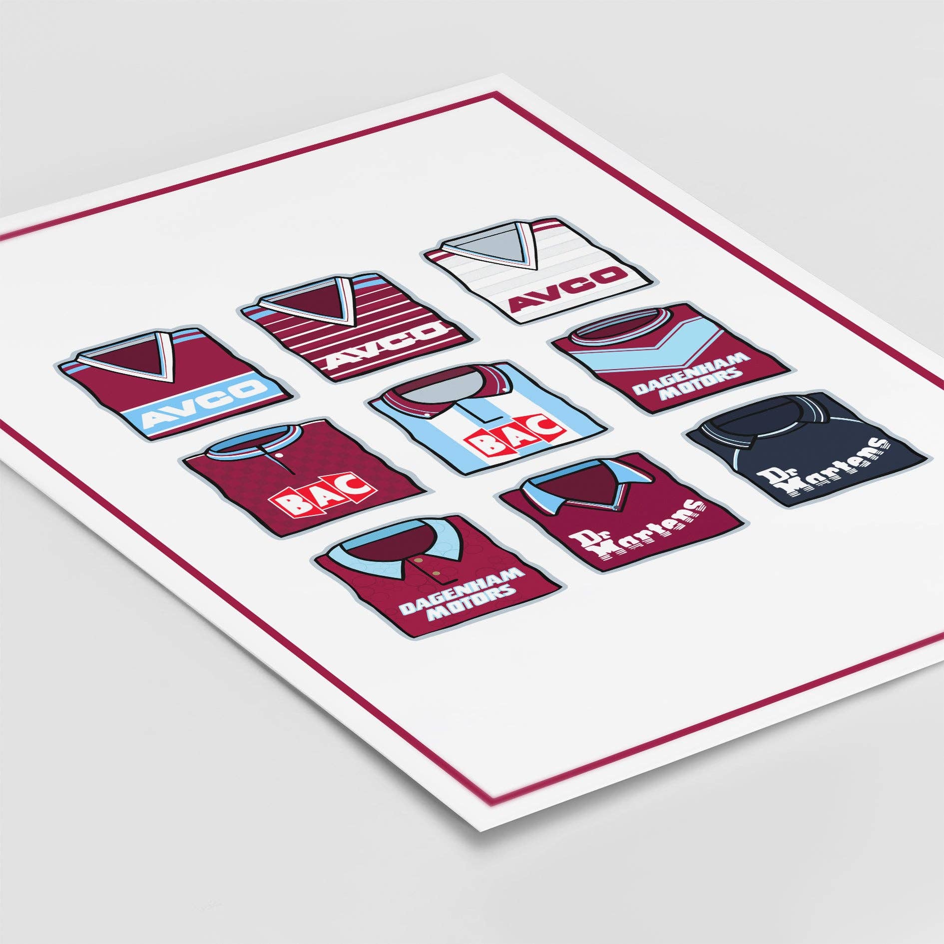 West Ham United Shirts Through the Years