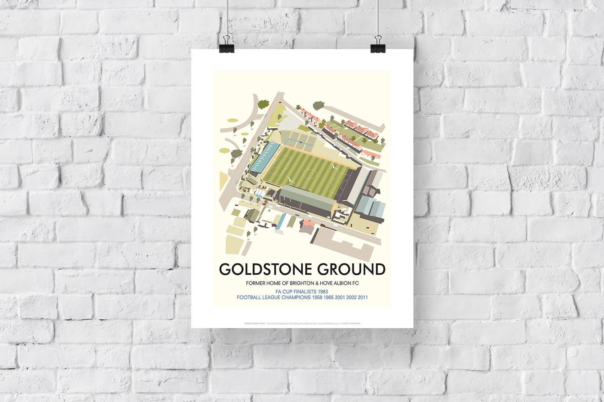 Goldstone Ground, Brighton & Hove Art Print