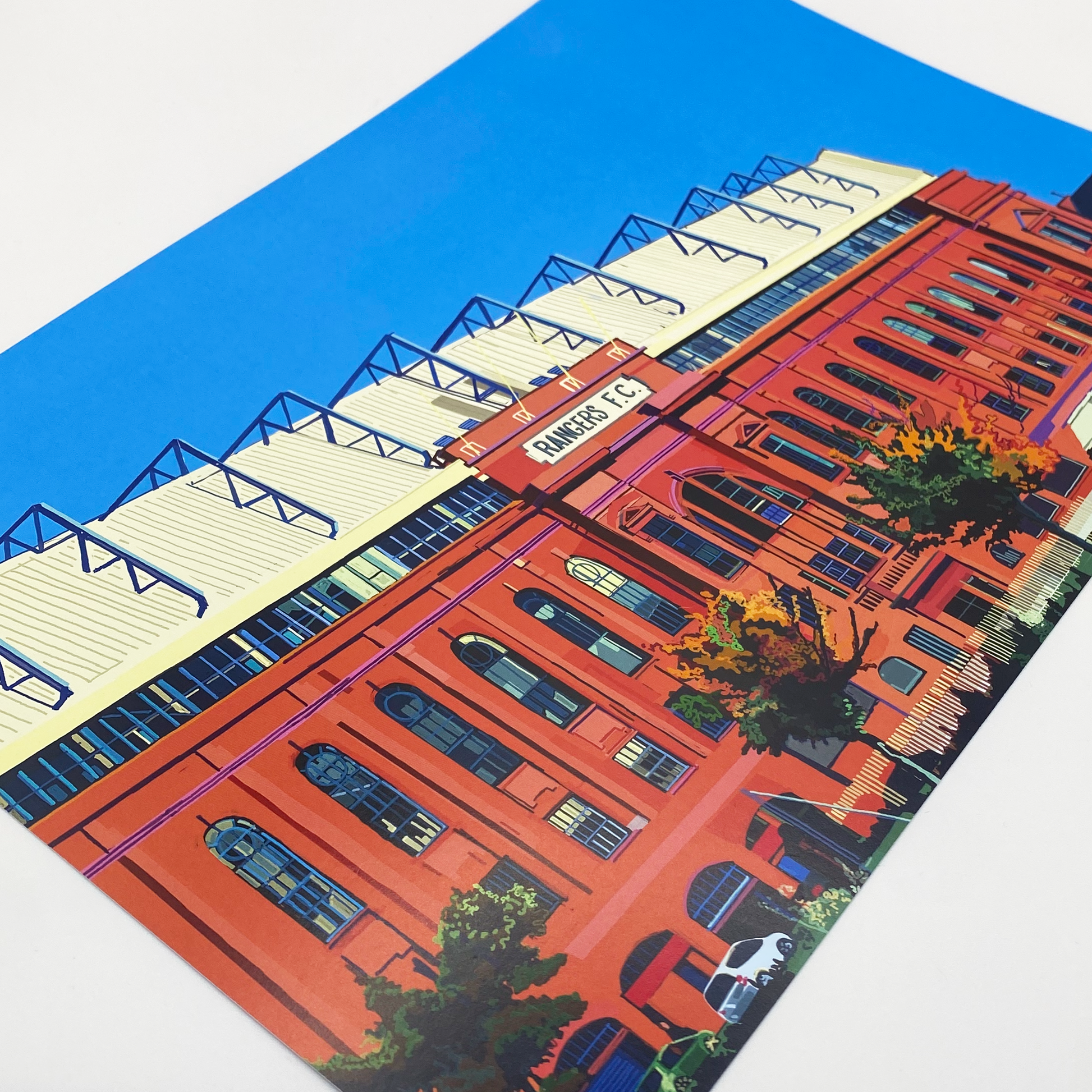 Ibrox Stadium, Glasgow Art Print