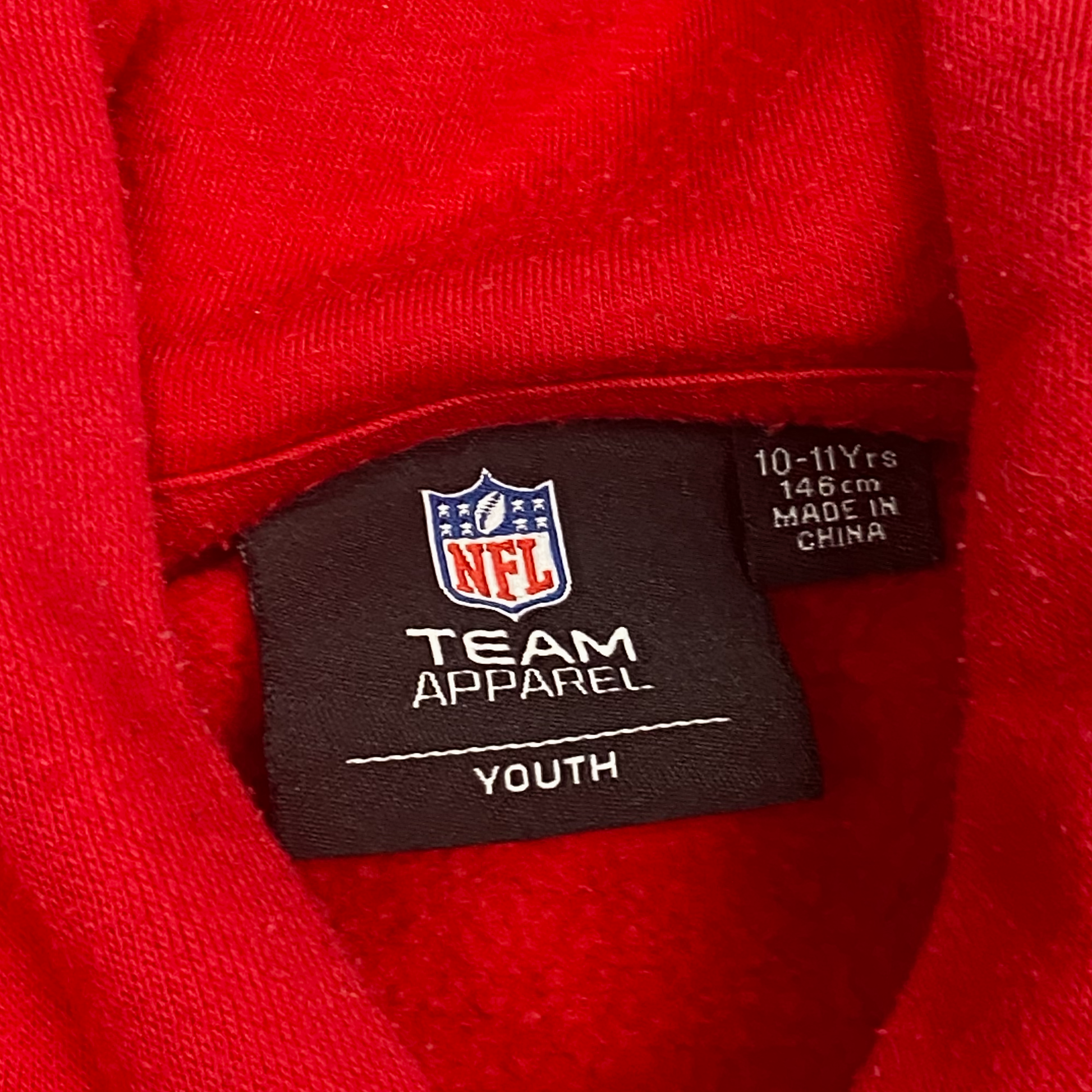 Red NFL Hoodie | 10-11 Years