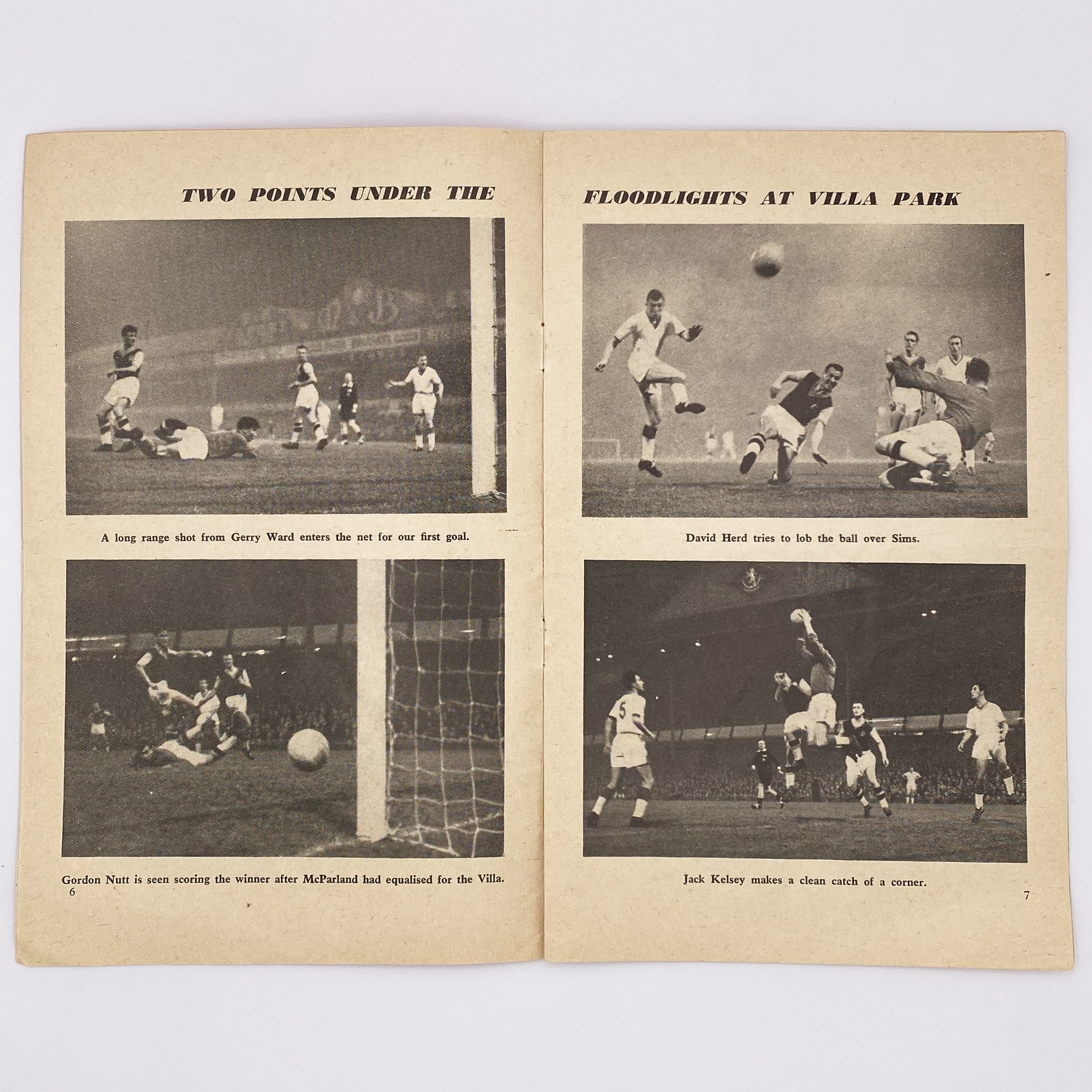 Arsenal vs Newcastle United Programme (1 November, 1958)