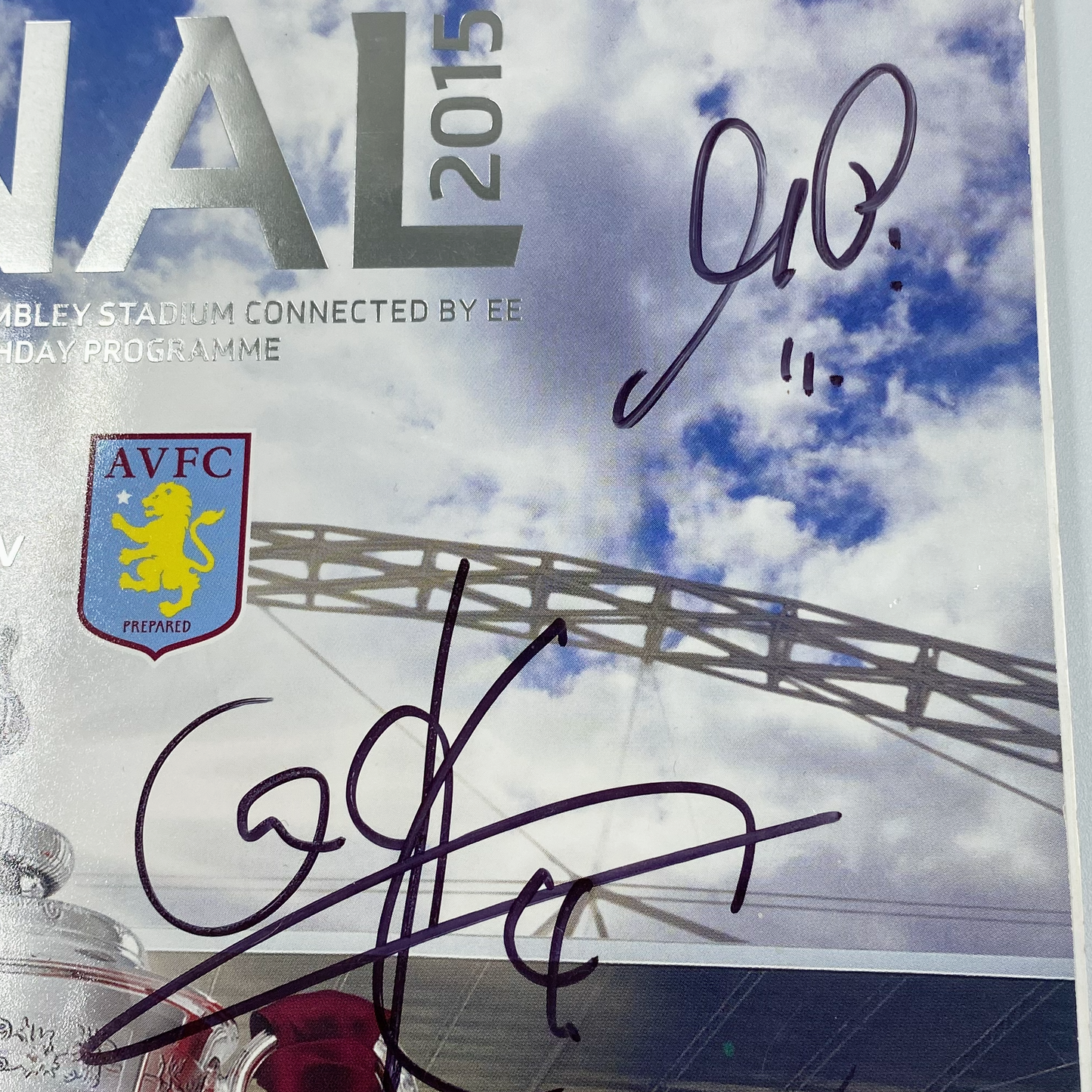 2015 FA Cup Final Signed Programme & Ticket