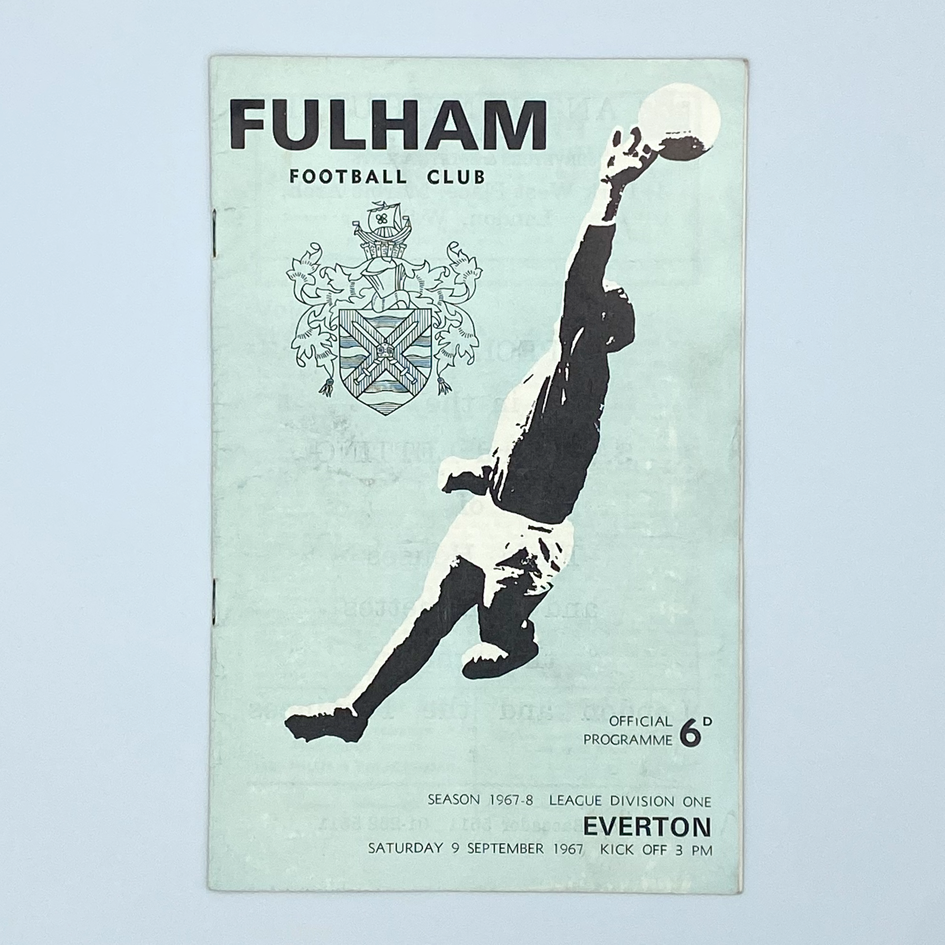 Fulham vs Everton Programme (9 September, 1967)