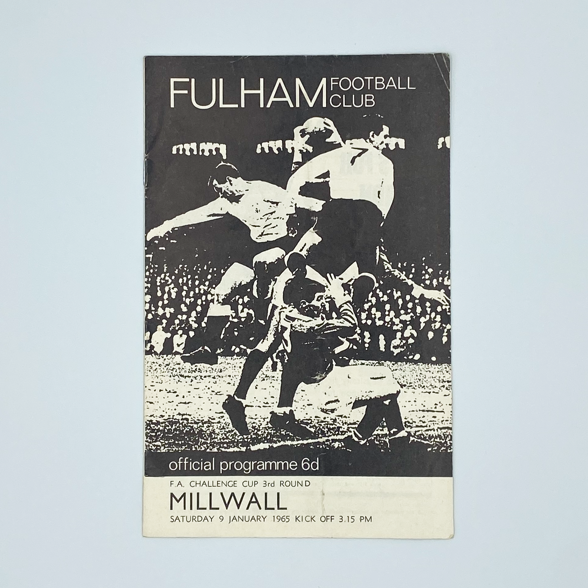Fulham vs Millwall Programme (9 January, 1965)