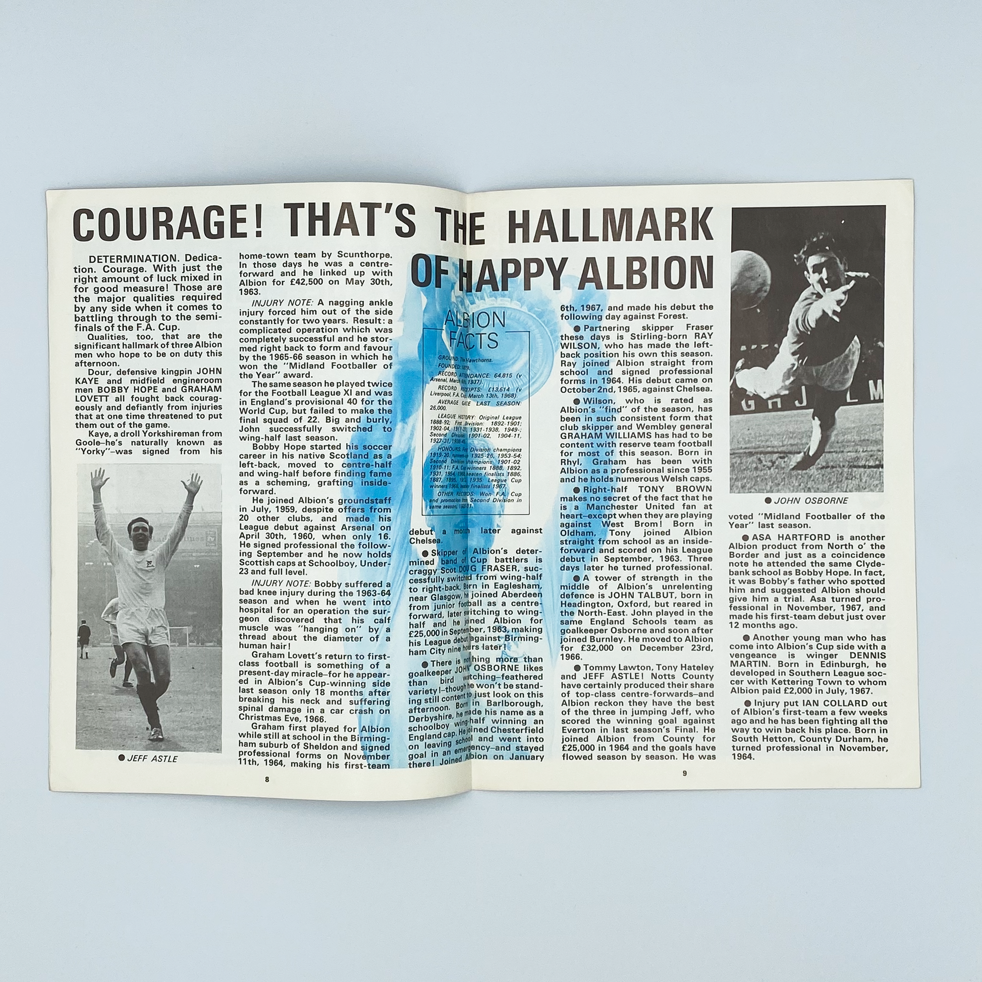 West Bromwich Albion vs Leicester City FA Cup Semi-Final Programme (29 March, 1969)