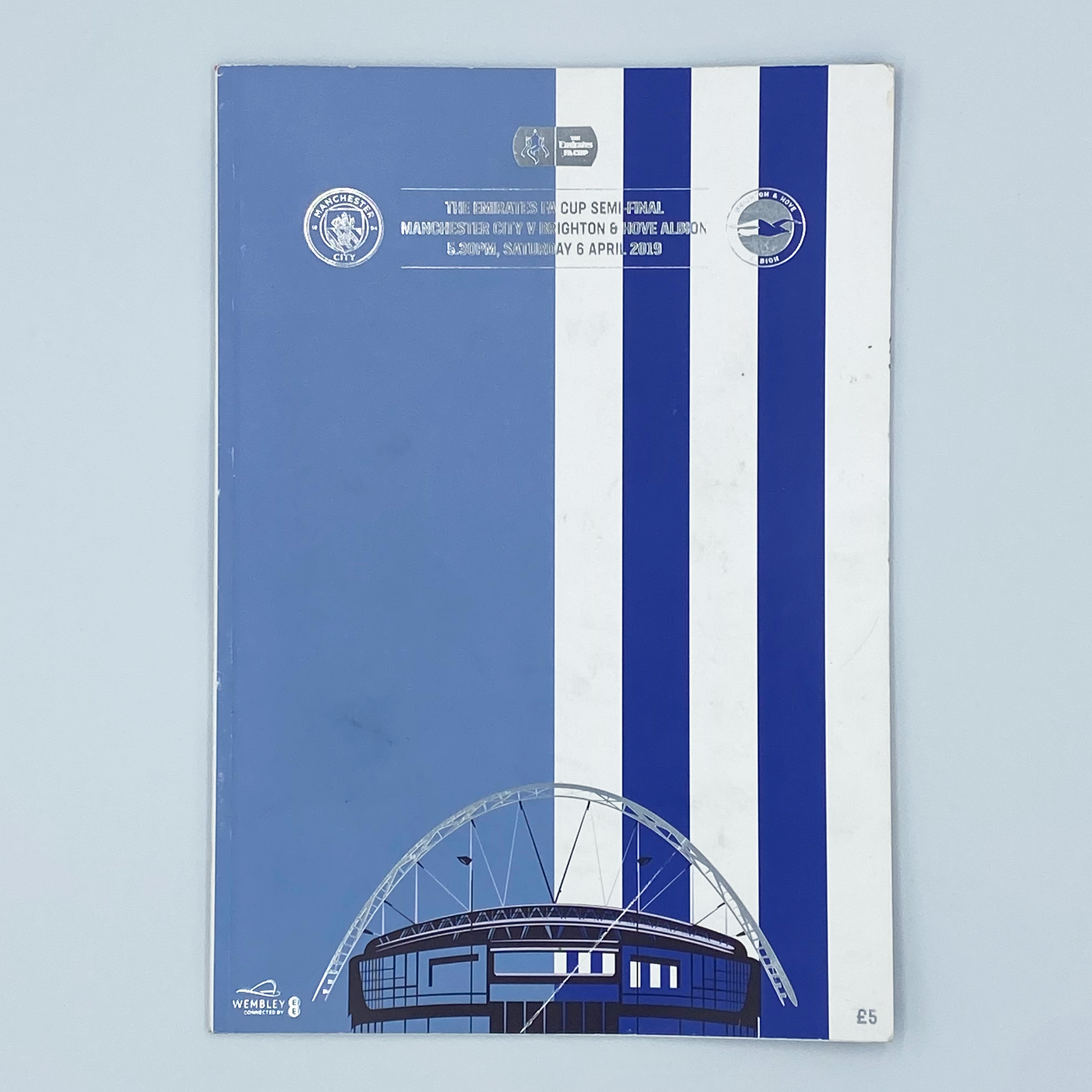 Manchester City vs Brighton & Hove Albion FA Cup Semi-Final Programme (6 April, 2019)