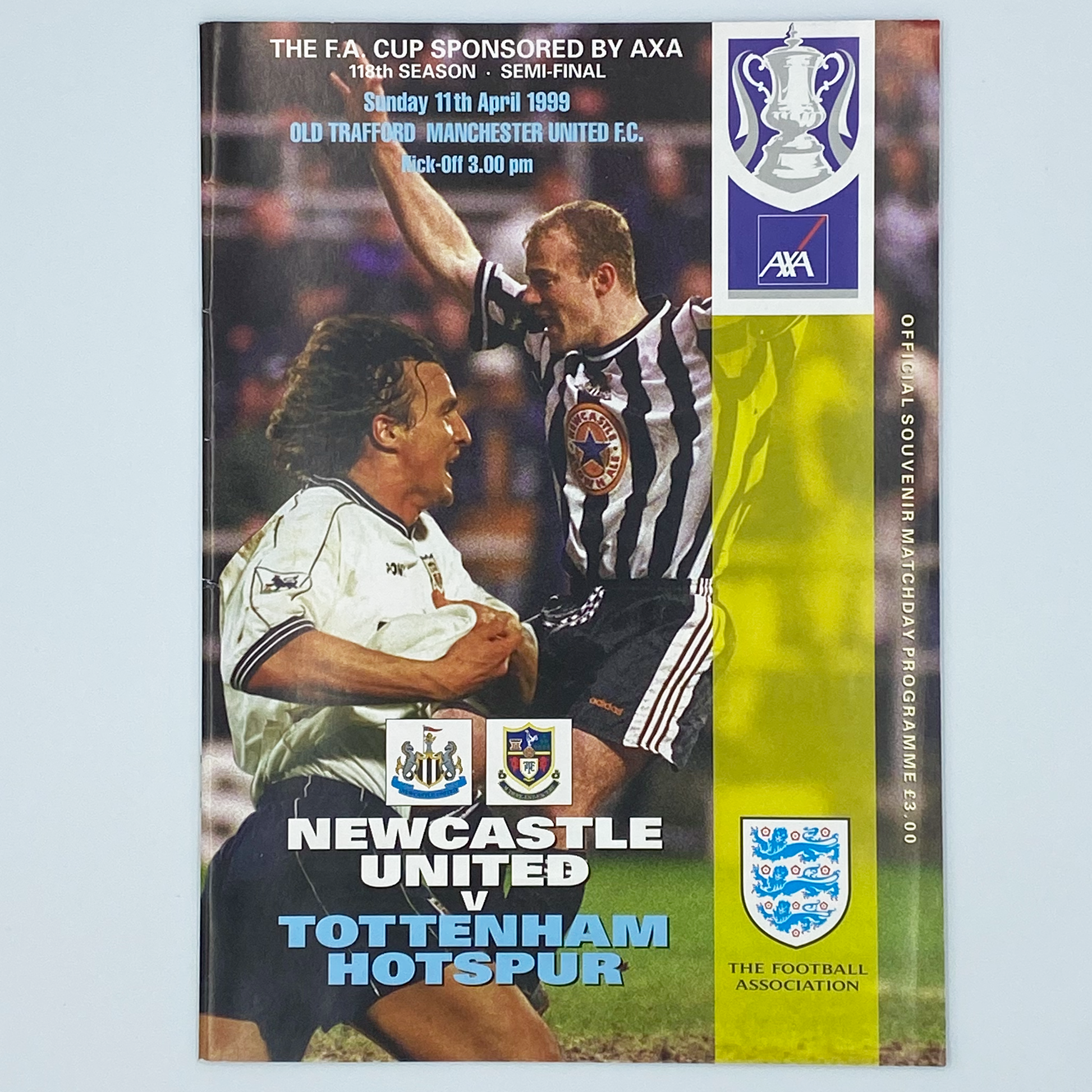 Newcastle United vs Tottenham Hotspur FA Cup Semi-Final Programme (11 April, 1999)