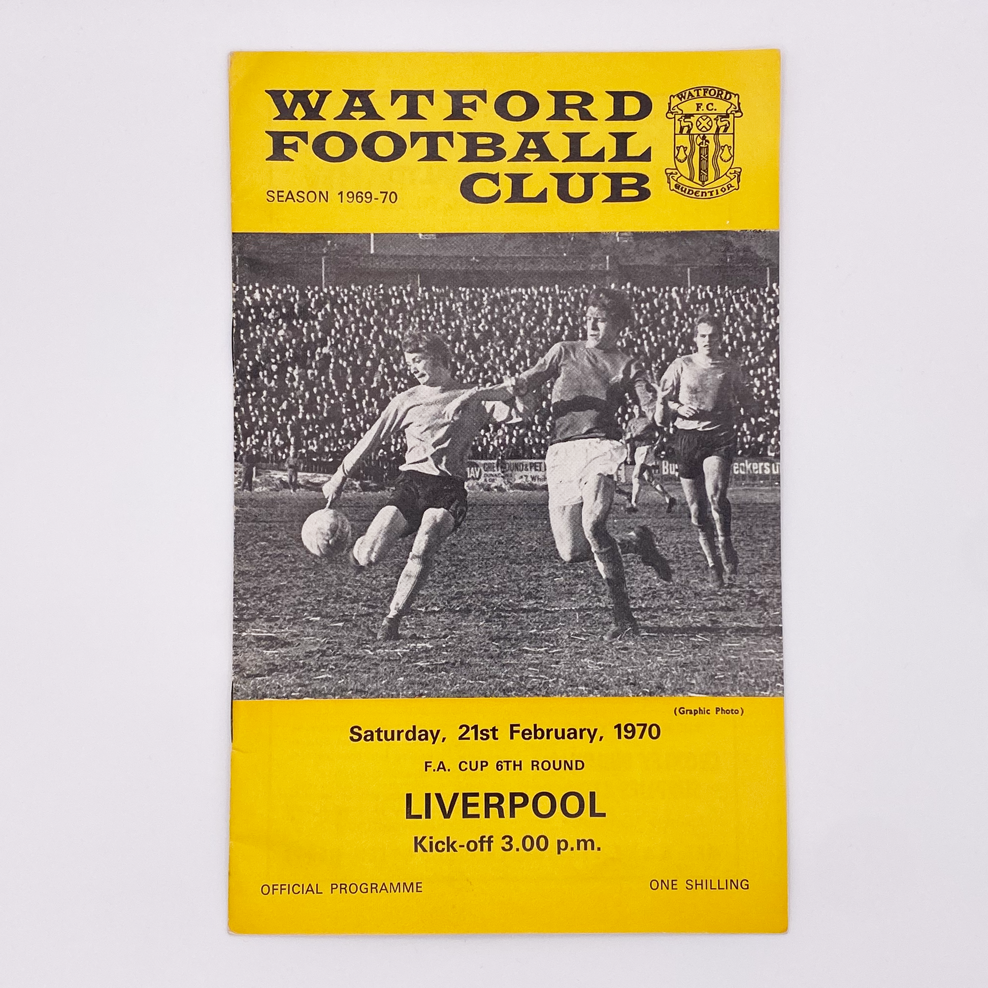Watford vs Liverpool Programme (21 February, 1970)