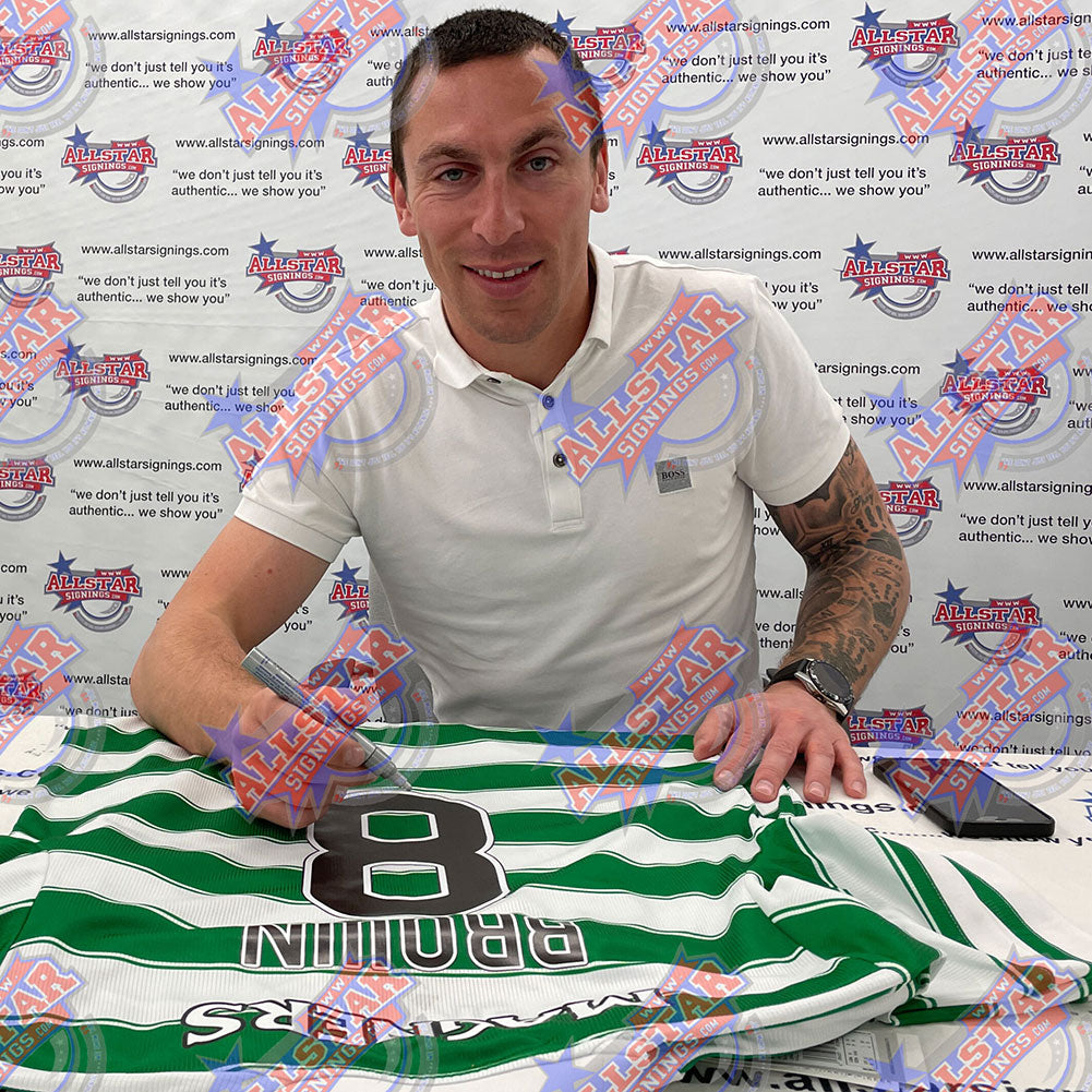 Celtic - Scott Brown Signed Framed Shirt