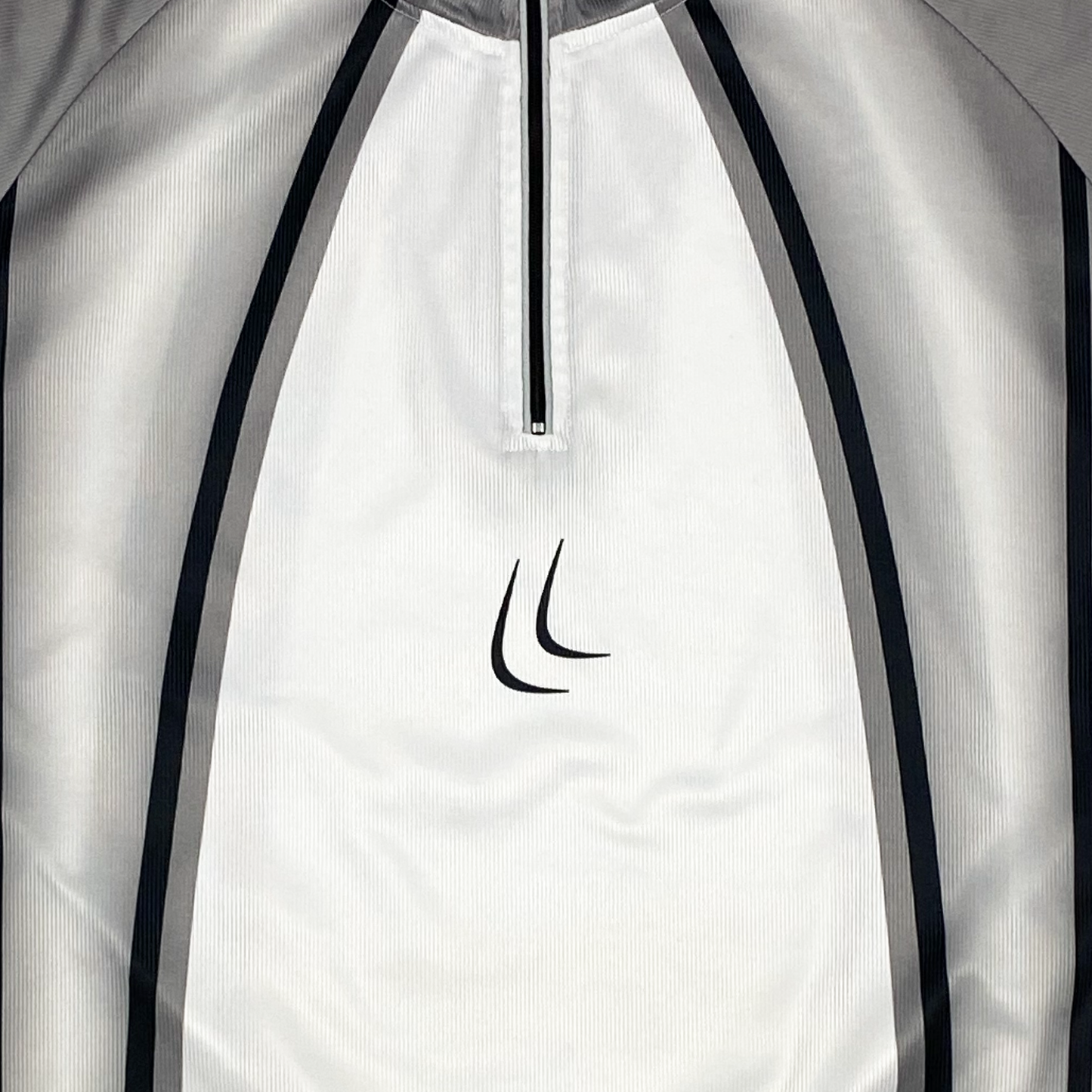 White & Grey Cycling Jersey | Large