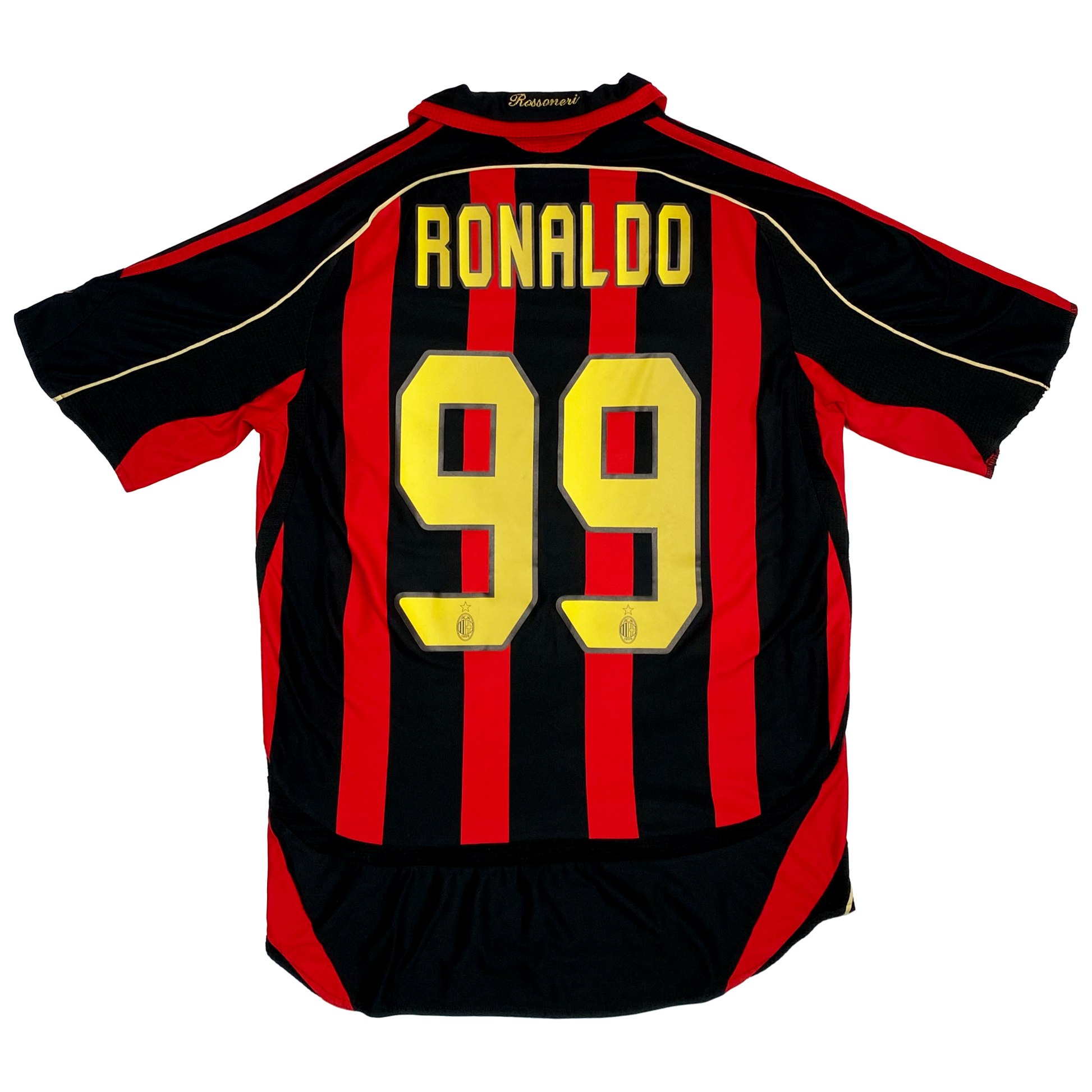 AC Milan Home Shirt - Ronaldo 99 (2006-07) | Small