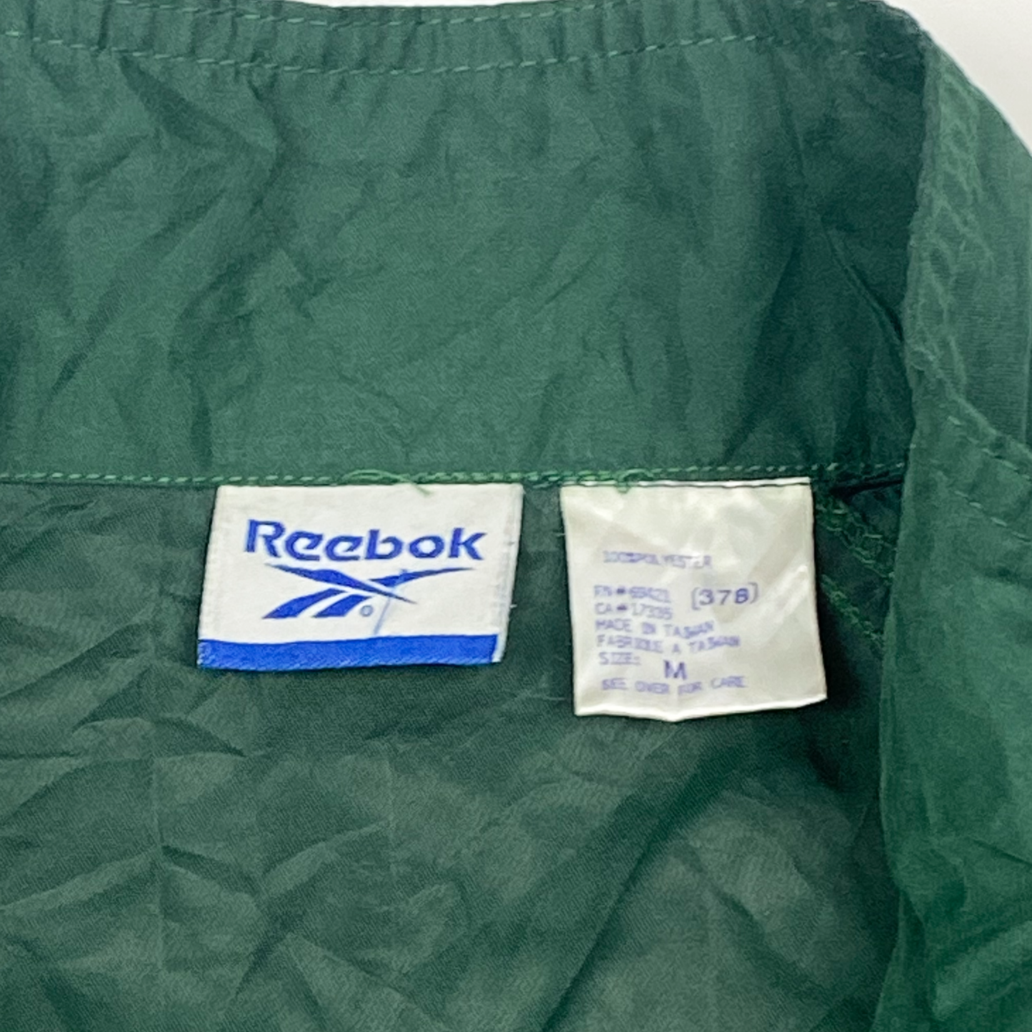 Green Reebok Zip-Up Jacket | Medium
