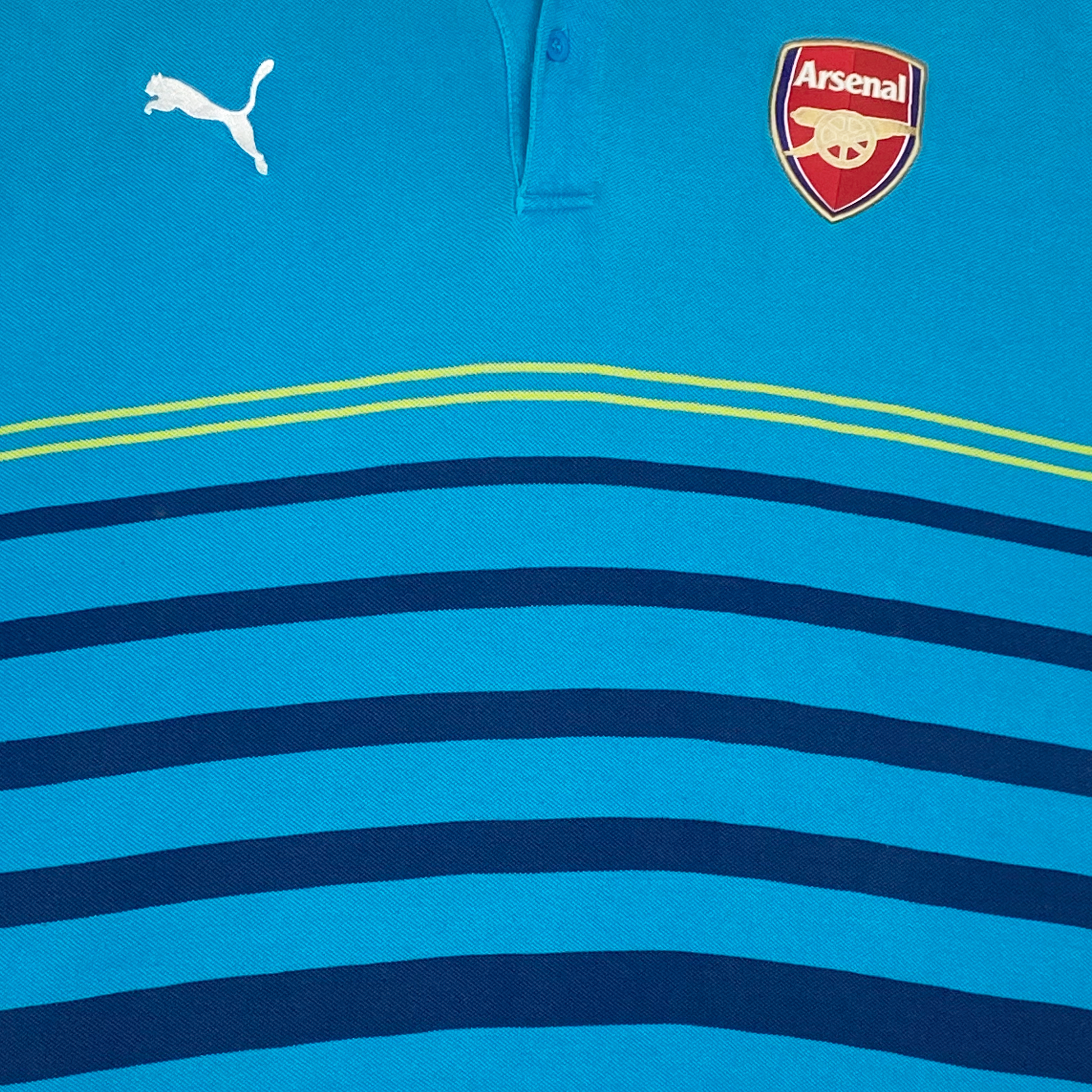 Arsenal Puma Dry Cell Blue Polo Shirt (2014-15) | XXL