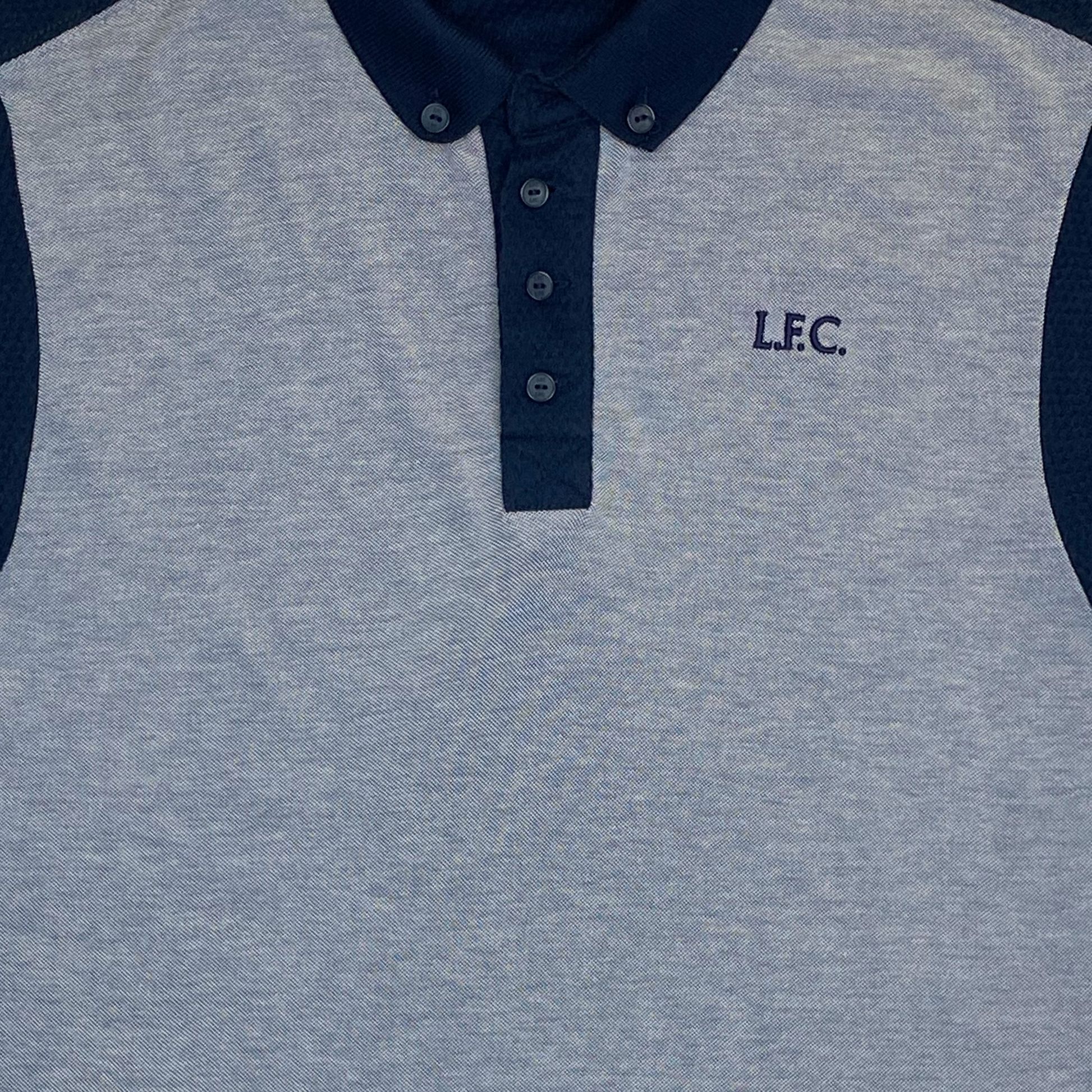 Liverpool Navy Honeycomb Polo Shirt | Small