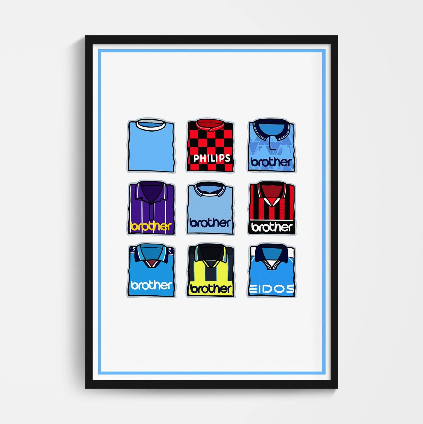 Manchester City Shirts Through the Years