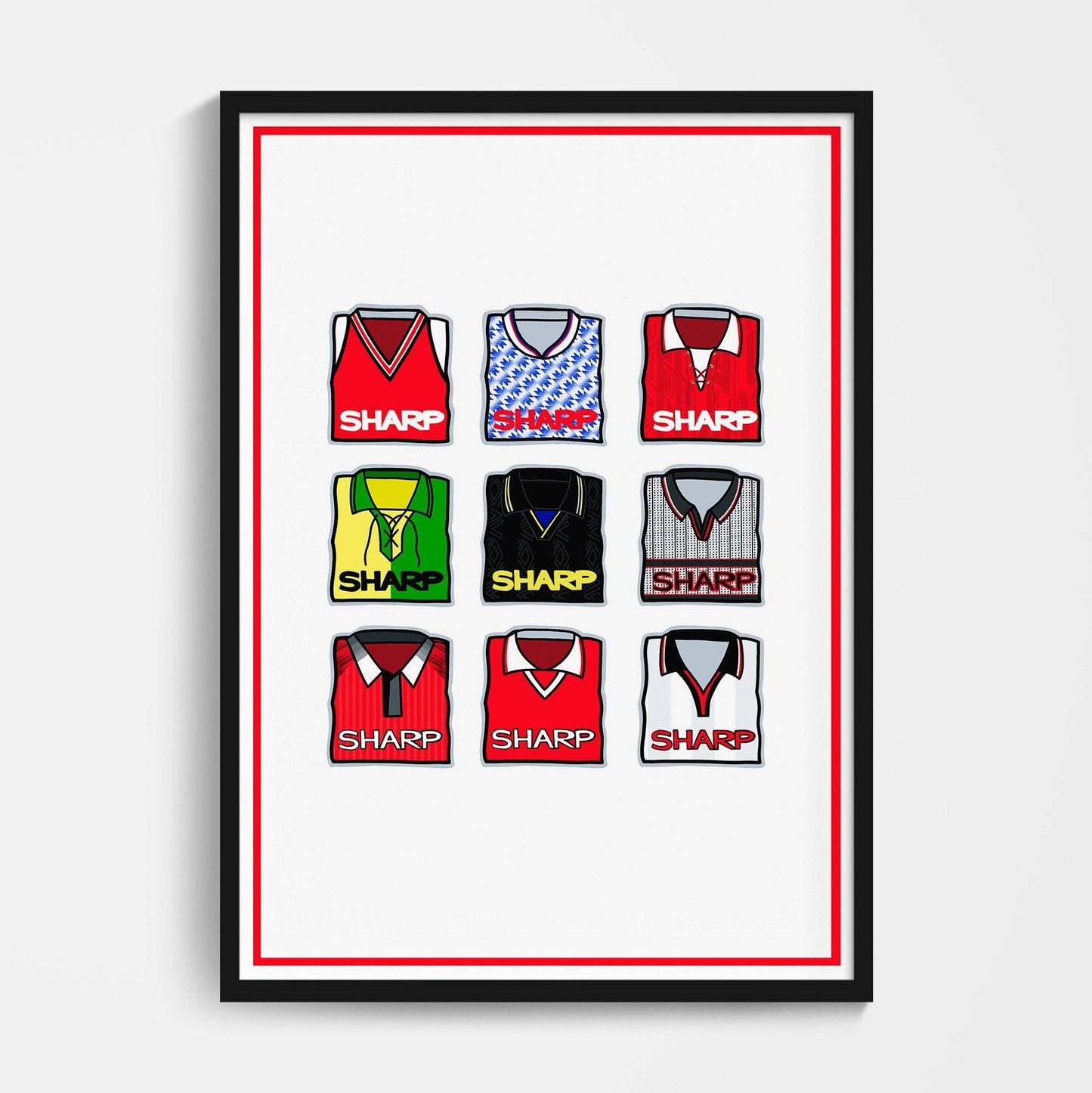 Manchester Utd Shirts Through the Years