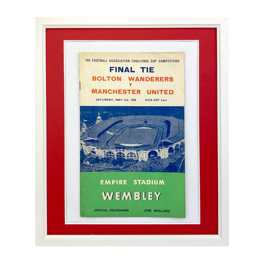 1958 FA Cup Final Framed Programme