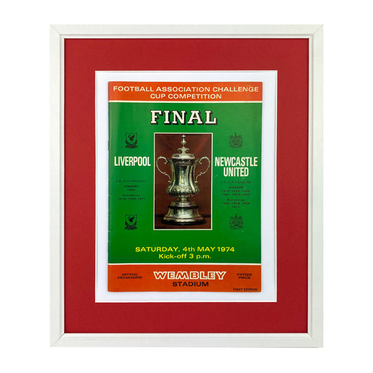 1974 FA Cup Final Framed Programme
