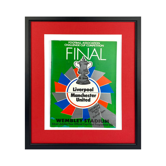 1977 FA Cup Final Framed Programme