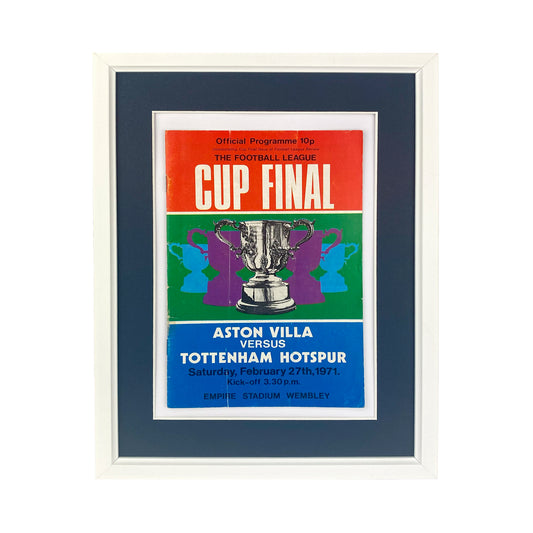 1971 League Cup Final Framed Programme