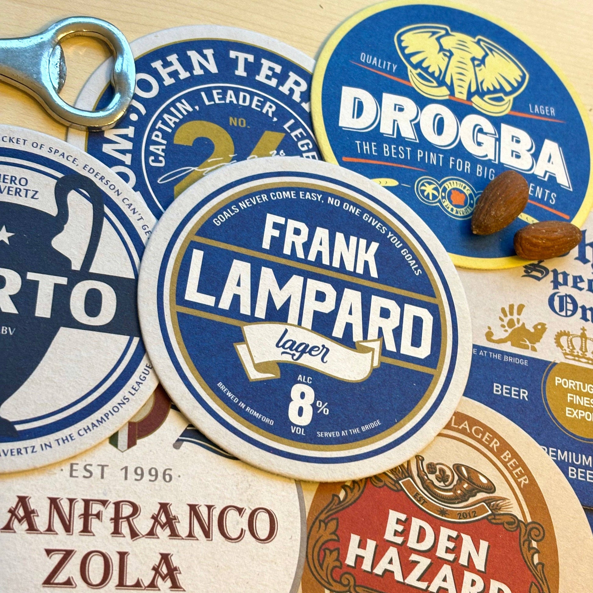 Chelsea Beer Mats (8-Pack)