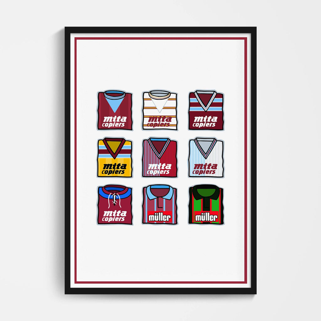 Aston Villa Shirts Through the Years