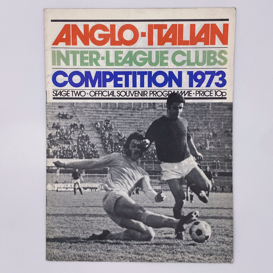 1973 Anglo-Italian Cup Tournament Programme