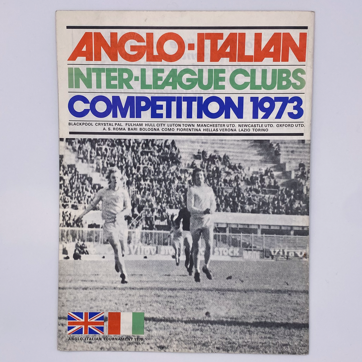 1973 Anglo-Italian Cup Tournament Programme