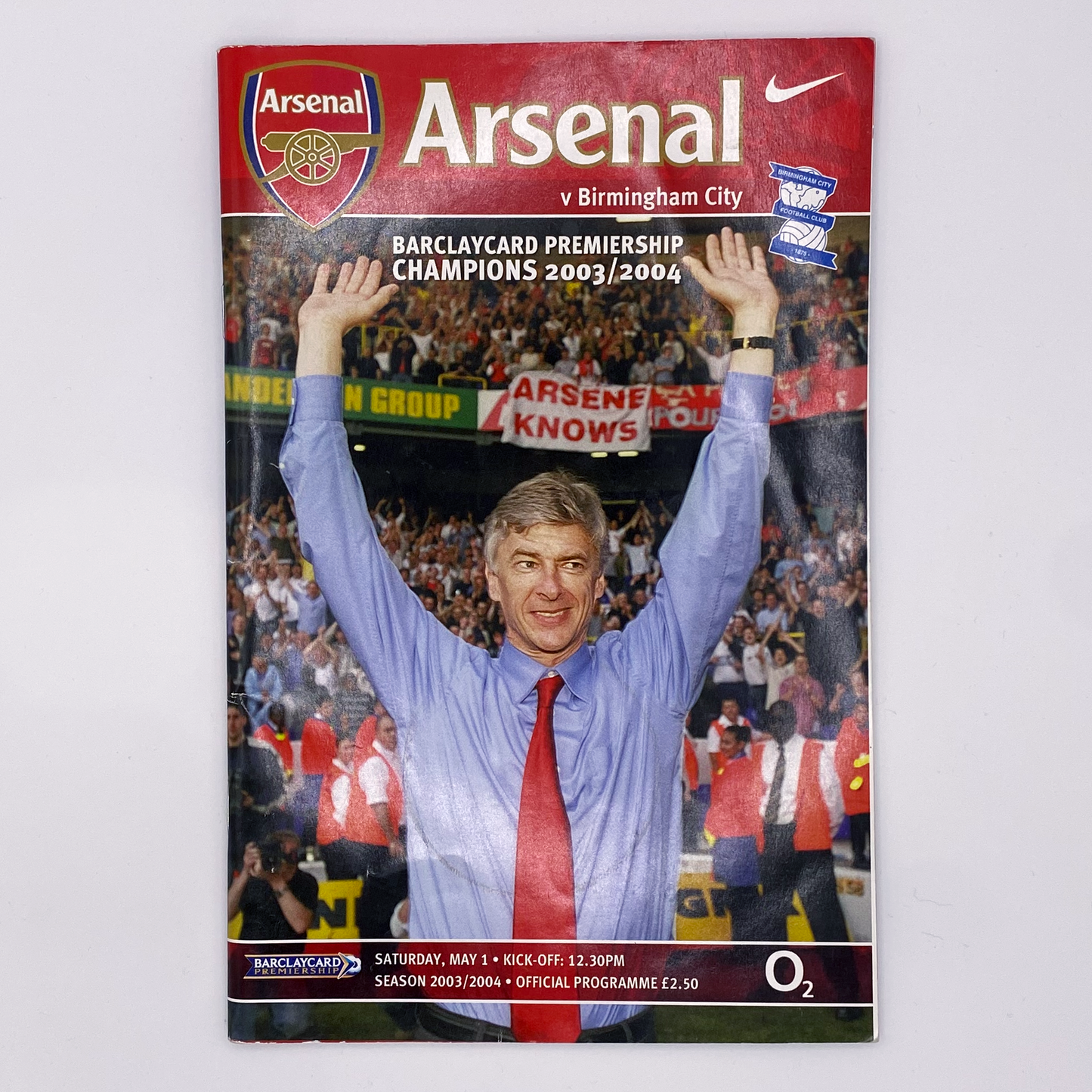 Arsenal vs Birmingham City Programme (1 May, 2004)