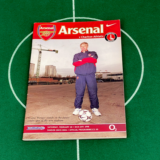 Arsenal vs Charlton Athletic Programme (28 February, 2004)
