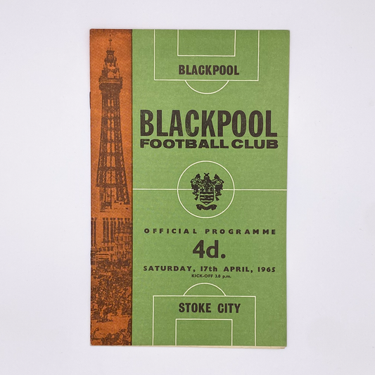 Blackpool vs Stoke City Programme (17 April, 1965)