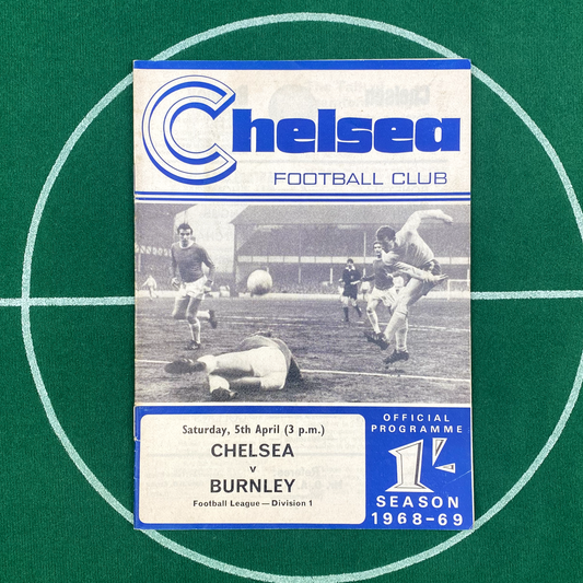 Chelsea vs Burnley Programme (5 April, 1969)