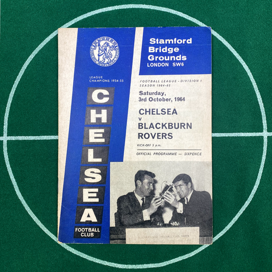 Chelsea vs Blackburn Rovers Programme (3 October, 1964)