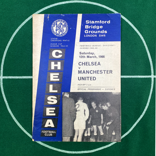 Chelsea vs Manchester United Programme (12 March, 1966)
