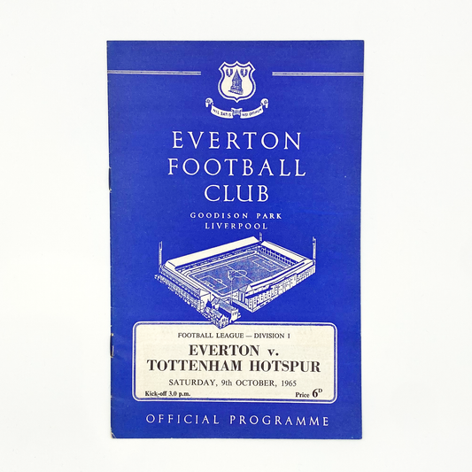 Everton vs Tottenham Hotspur Programme (9 October, 1965)