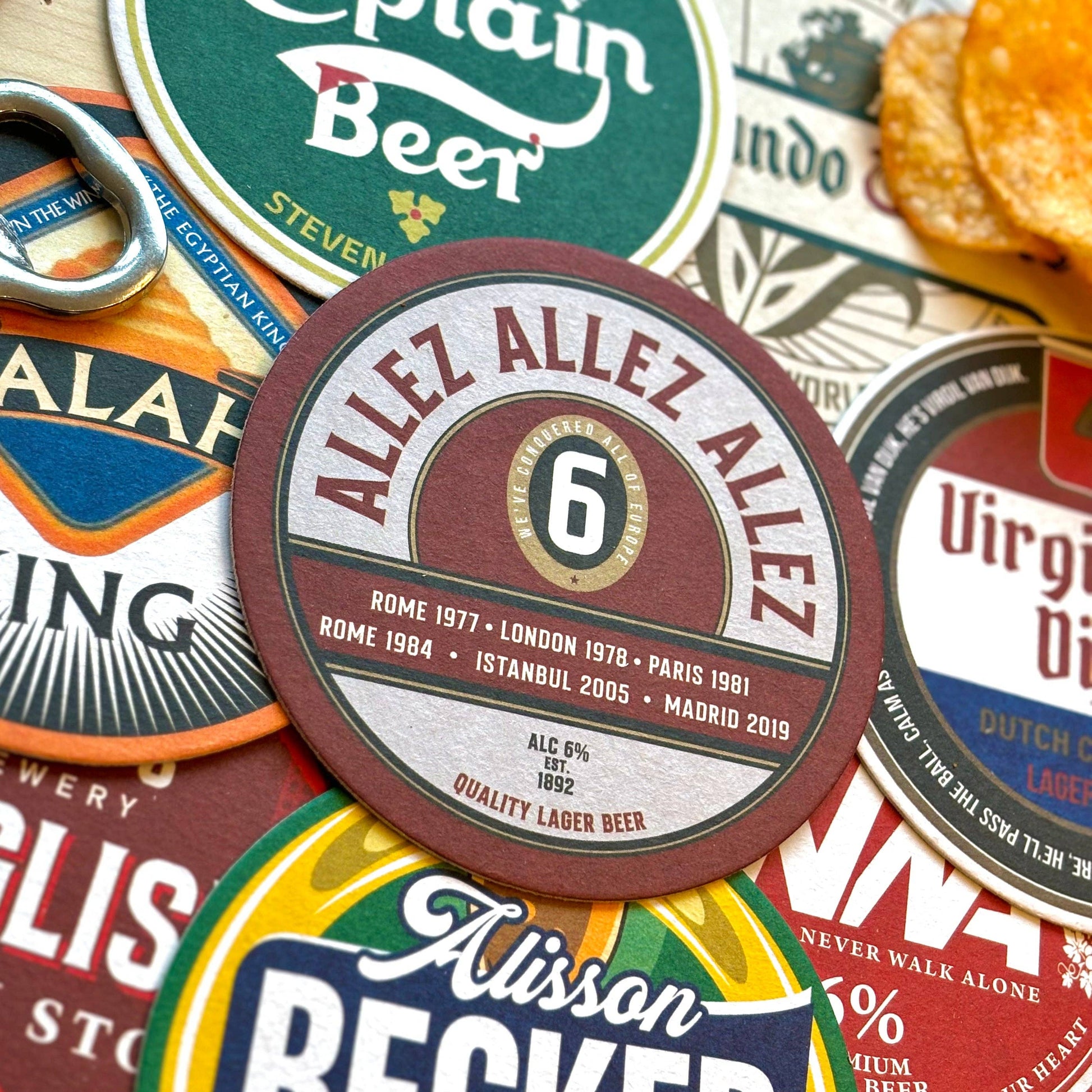 Liverpool Beer Mats (8-Pack)