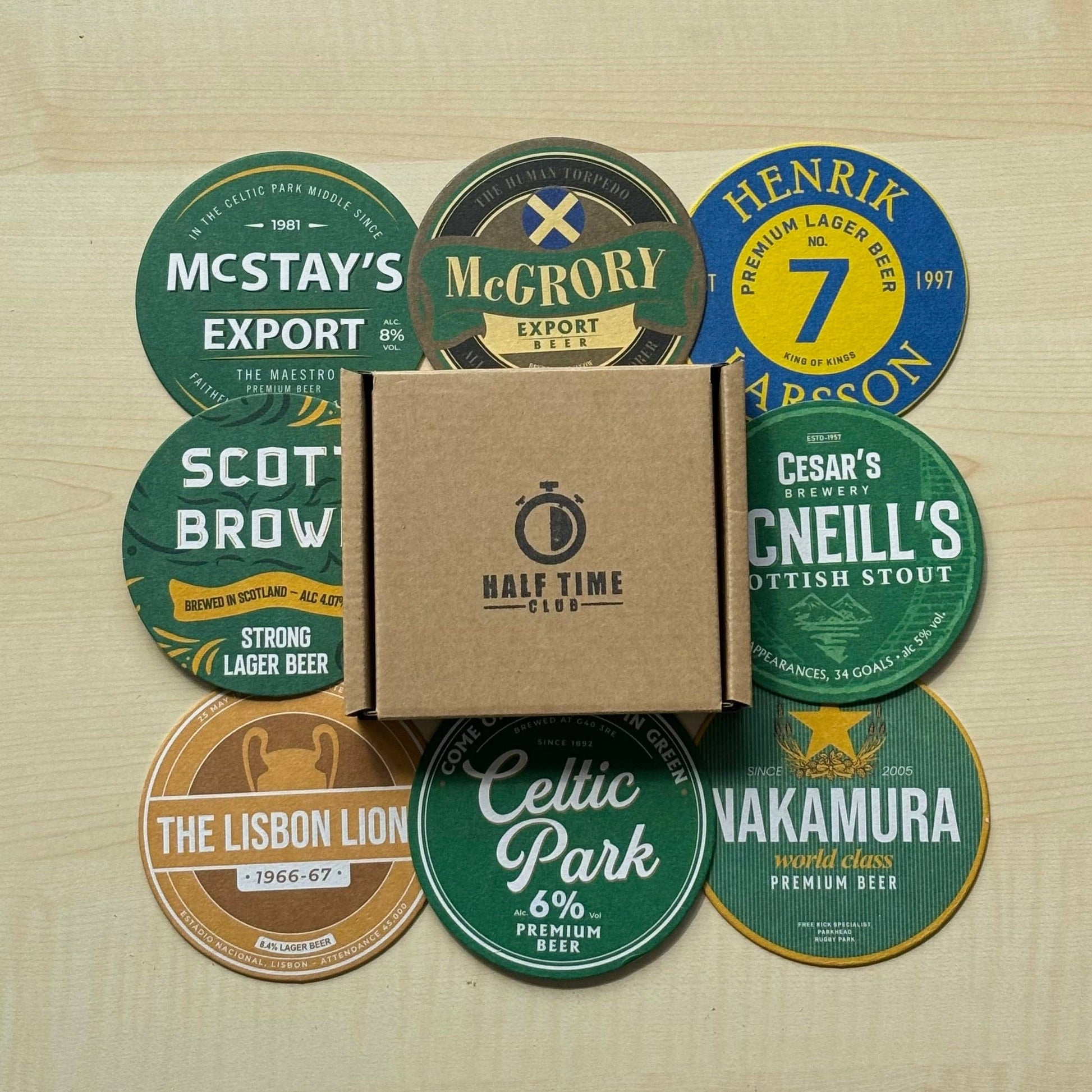 Celtic Beer Mats (8-Pack)