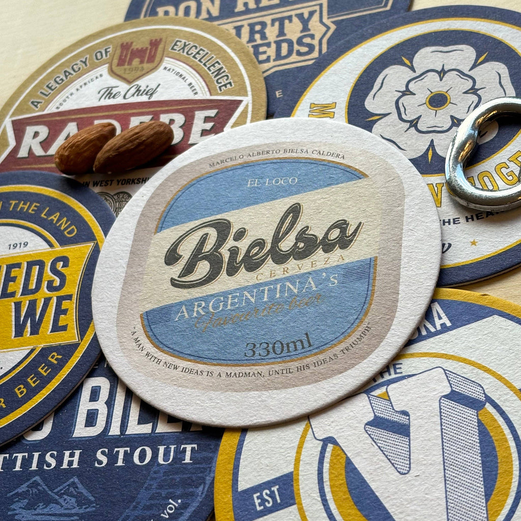 Leeds United Beer Mats (8-Pack)