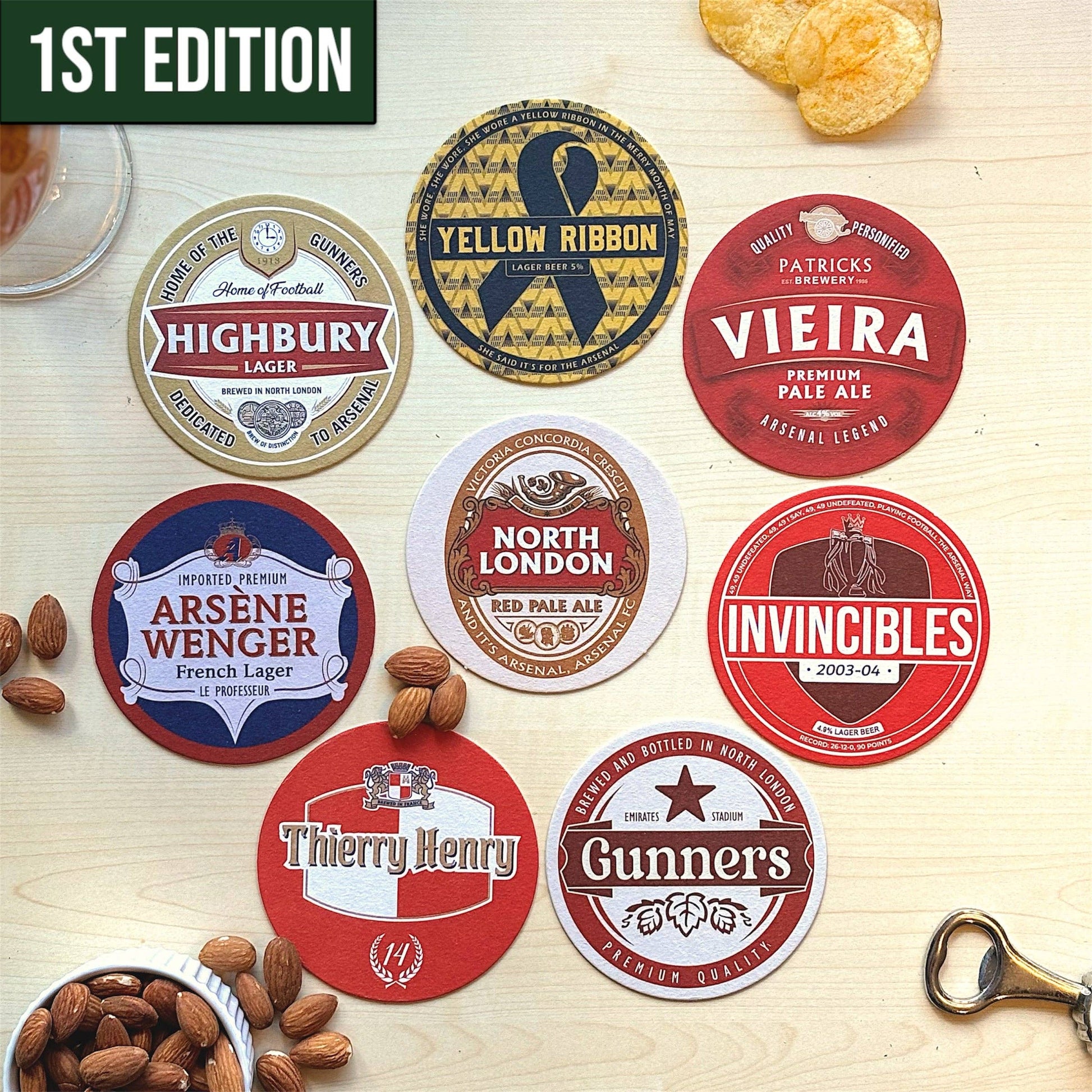 Arsenal Beer Mat (8-Pack)